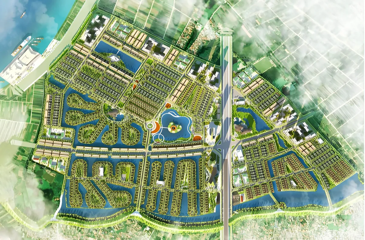 Đô thị ven sông hiện đại